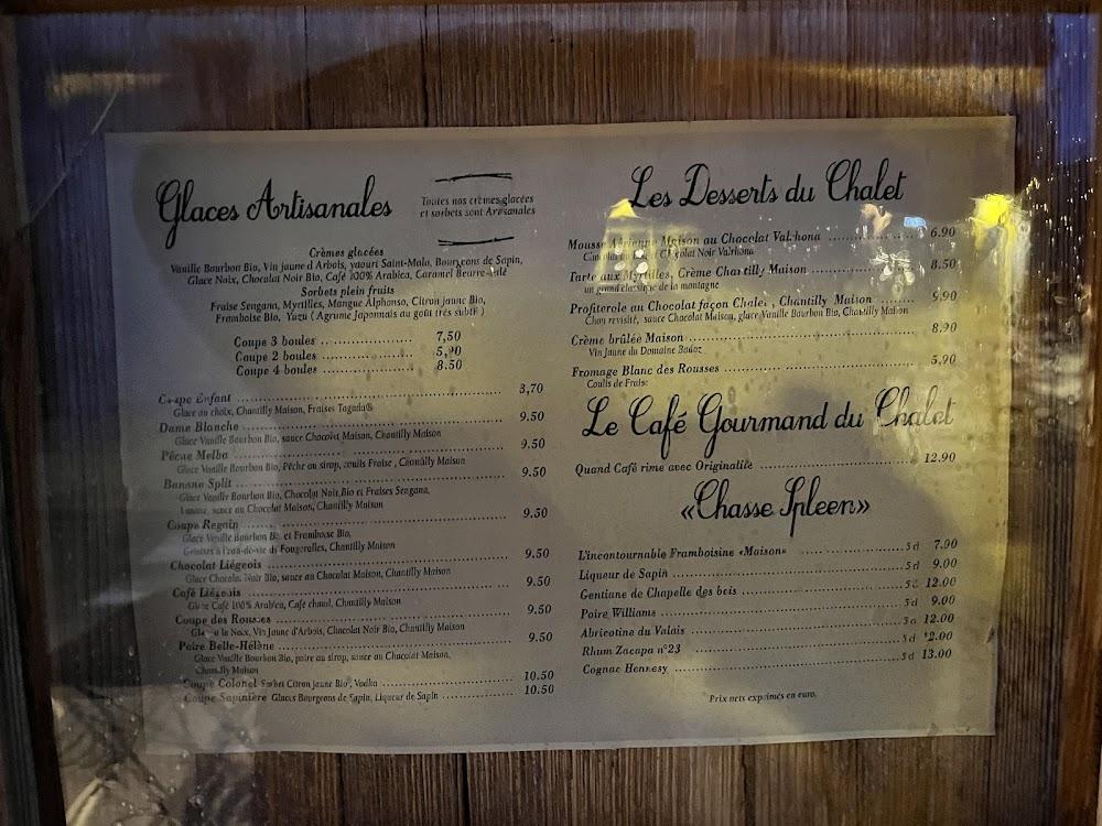 CHALET REGAIN LES ROUSSES - Menu Image 4